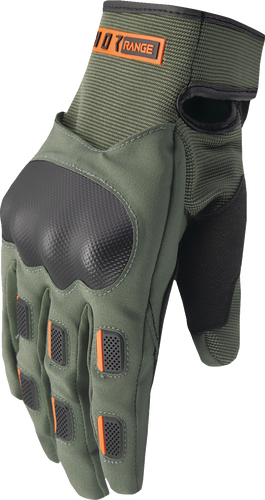 Range Gloves - Army/Orange - Small - Lutzka's Garage