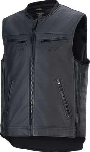 Tech-Air 3® Leather Vest - Black - Large - Lutzka's Garage