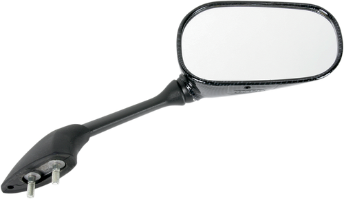 Mirror - Side View - Black/Carbon Fiber - Rectangle - Right - Yamaha
