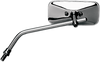 Mirror - Stamped - Chopper - Side View - Rectangle - M10 x 1.25 - Chrome - Left - Lutzka's Garage