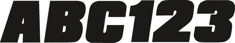 I.D. Sticker Kit - 350 Series - Black - Lutzka's Garage