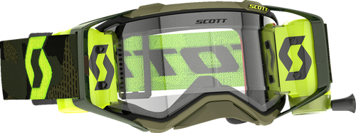 Prospect Super WFS Goggle - Khaki Green/Neon Yellow - Dual Lens - Clear - Lutzka's Garage