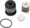 Flo® "Spin-On" Oil Filter - Black with Polished Fins - Aprilia/BMW/Buell/H-D/Moto Guzzi/Yamaha