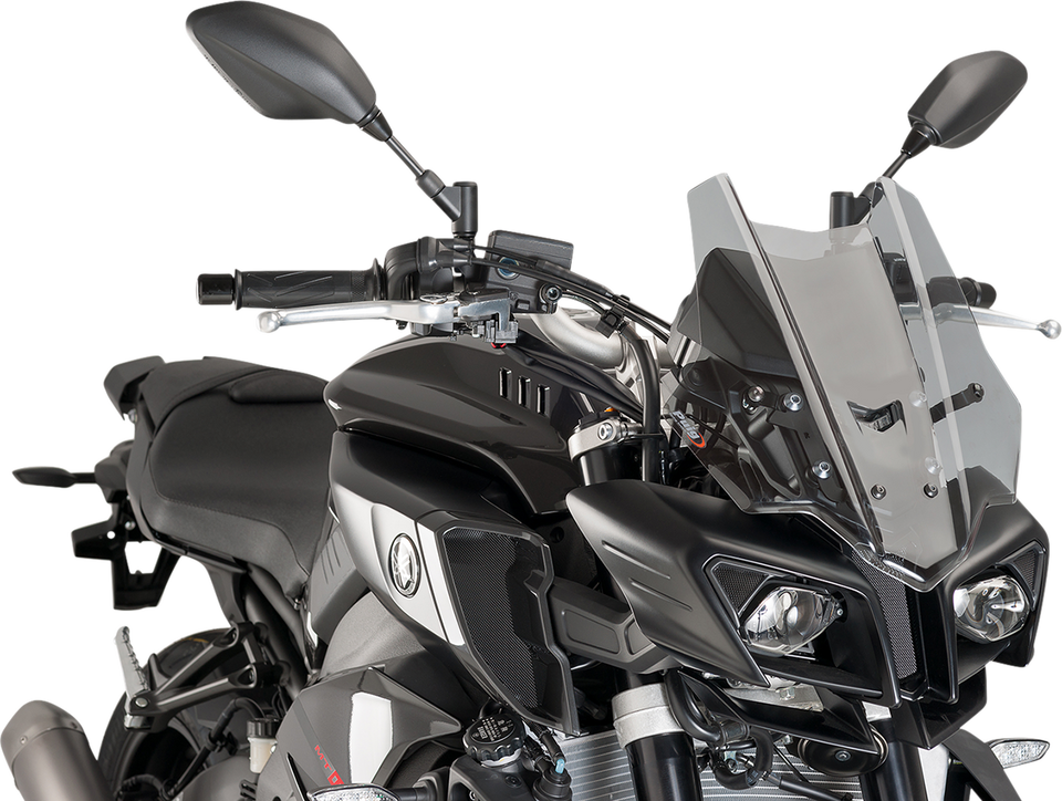 Race Windscreen - 14-1/4" - Light Smoke - Yamaha - Lutzka's Garage