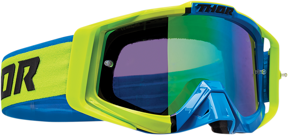 Sniper Pro Goggles - Divide - Lime/Blue - Lutzka's Garage
