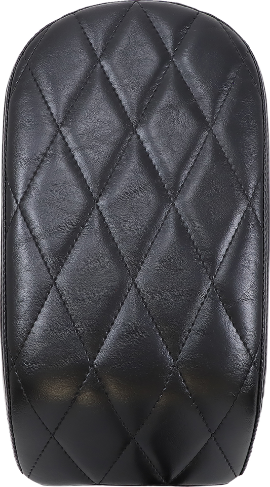 Bare Bones Pillion Pad - Diamond - Black - FL/FX 18-23 - Lutzka's Garage