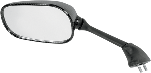 Mirror - Side View - Black/Carbon Fiber - Rectangle - Left - Yamaha