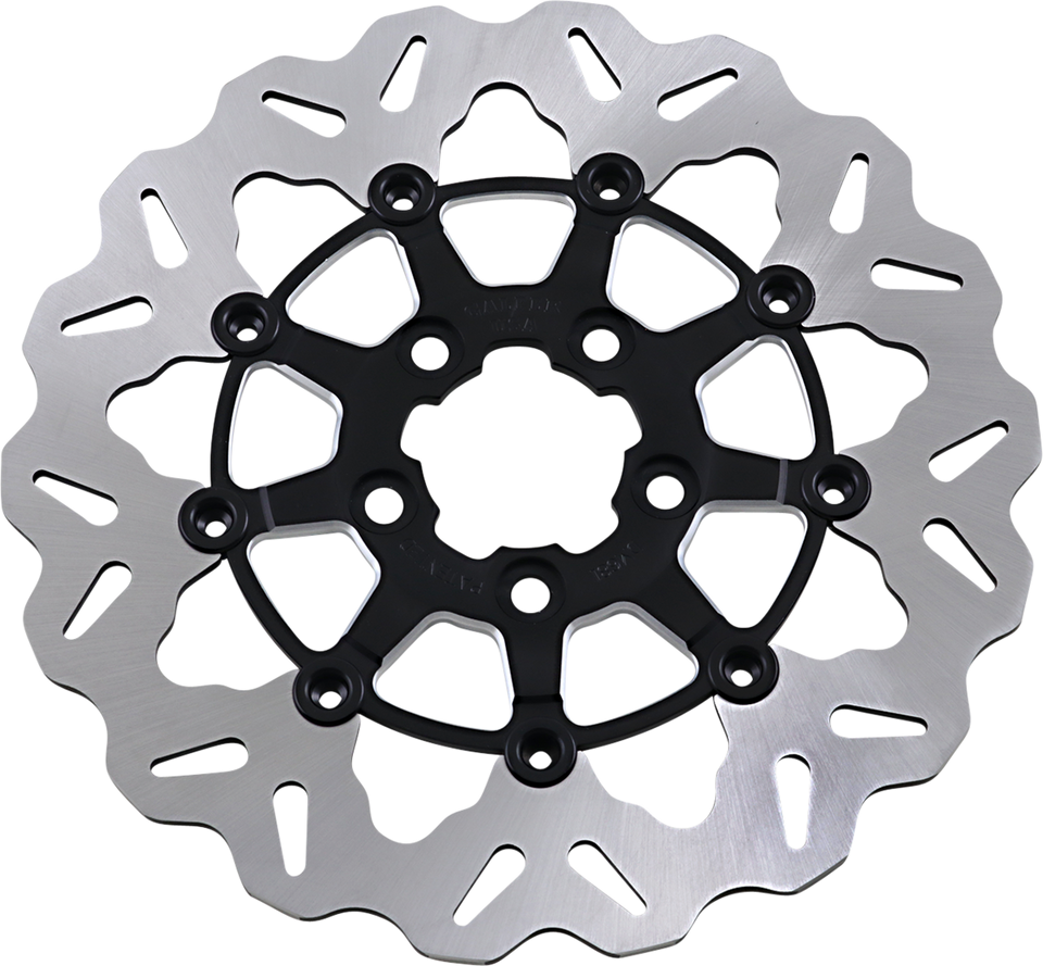 Rear Wave® Rotor - Black Carrier