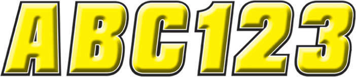 Sticker Kit - 2" - Yellow/Black - Lutzka's Garage