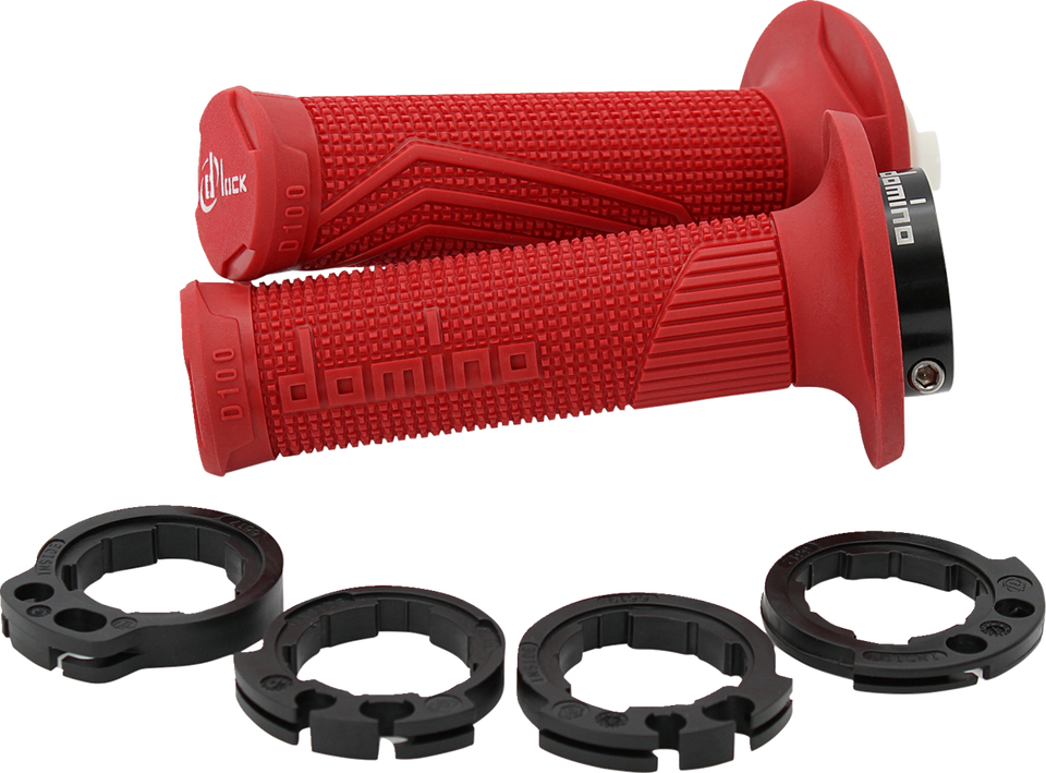 Grips - D100 - D-Lock - Red - Lutzka's Garage