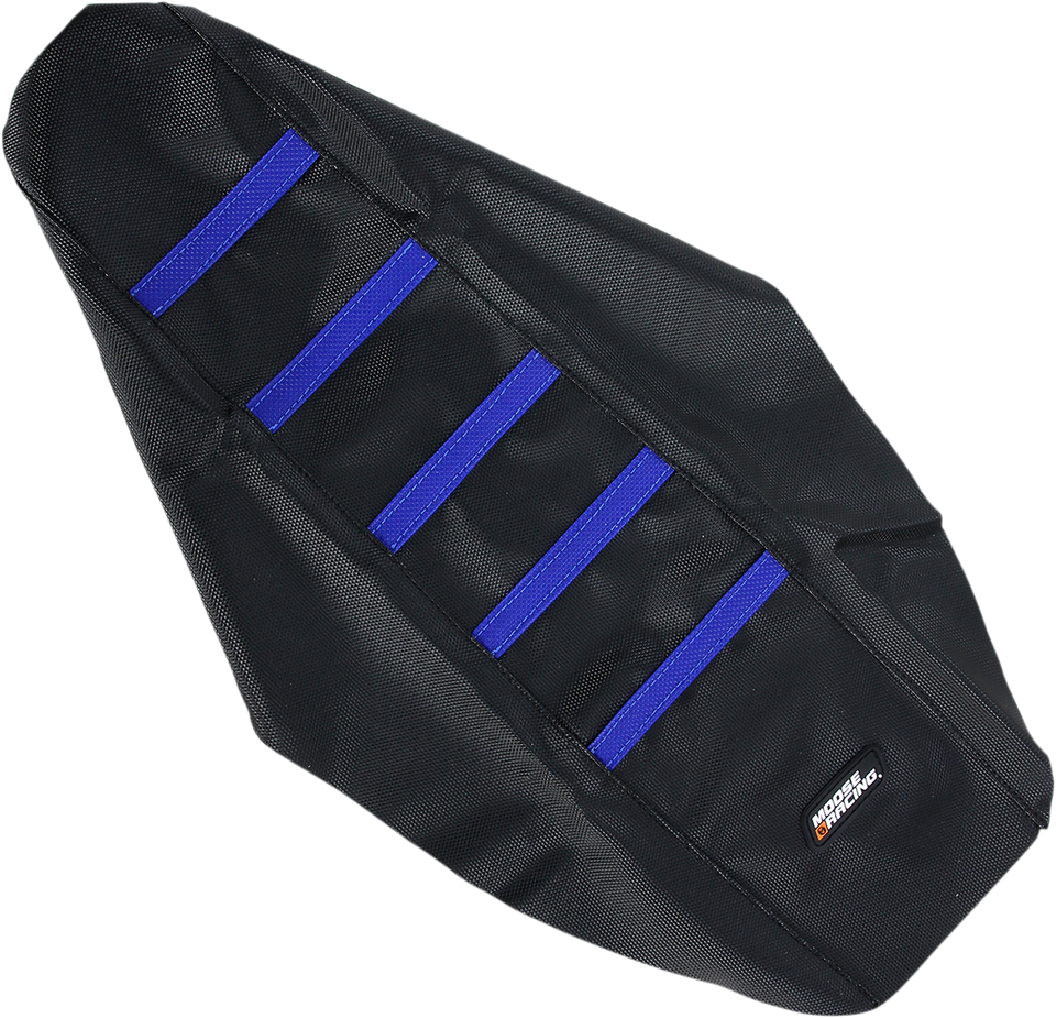 Ribbed Seat Cover - Black Cover/Blue Ribs - Yamaha