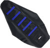 Ribbed Seat Cover - Black Cover/Blue Ribs - Yamaha