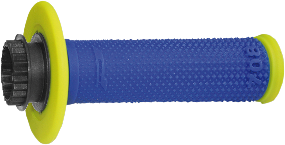Grips - Locking - 708 - Fluorescent Yellow/Blue