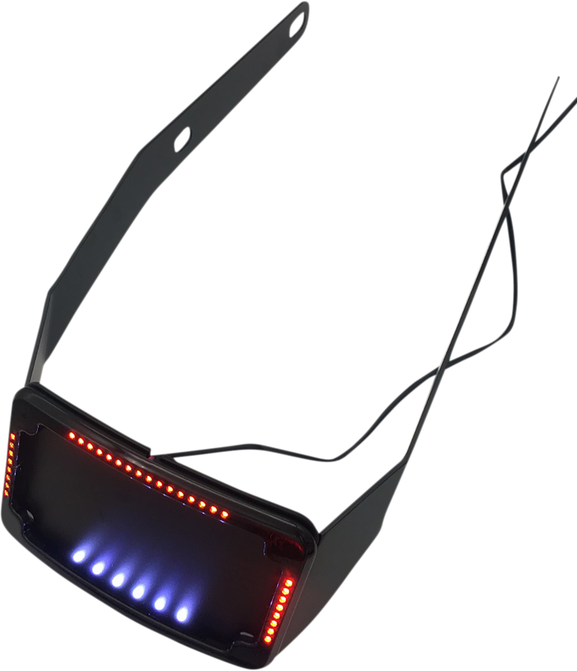 License Plate Frame & Mount with Signals - FLSB - Black - Lutzka's Garage