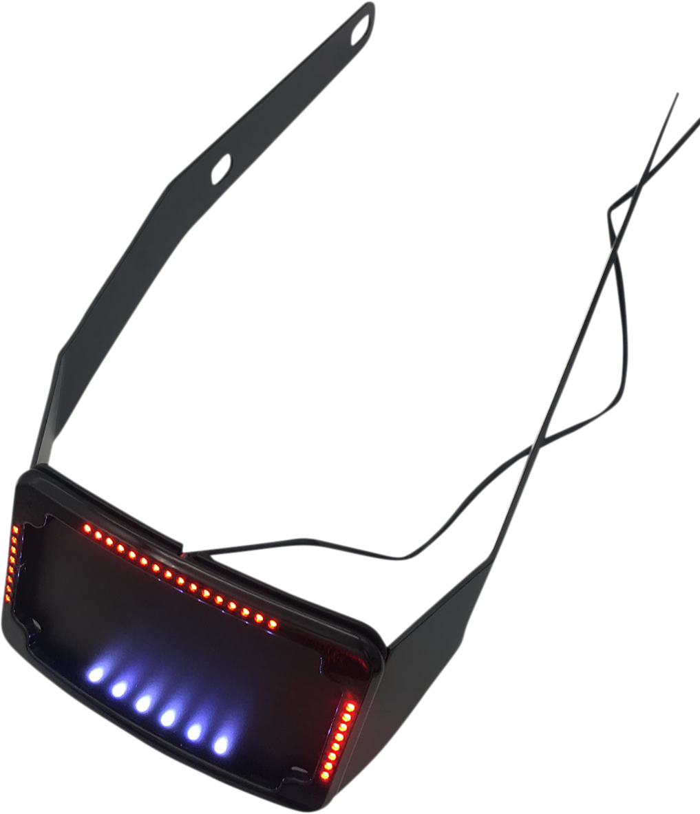 License Plate Frame & Mount with Signals - FLSB - Black - Lutzka's Garage