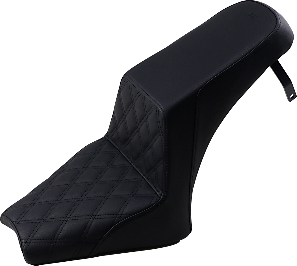 Step-Up Seat - Front Lattice/Rear Smooth - Black - Scout Bobber - Lutzka's Garage
