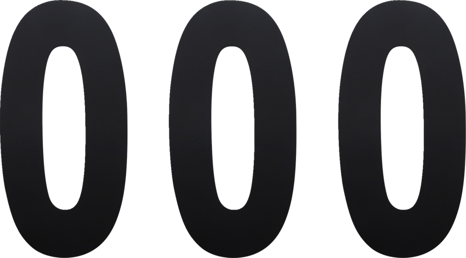 FX Number 0 - Black 6"