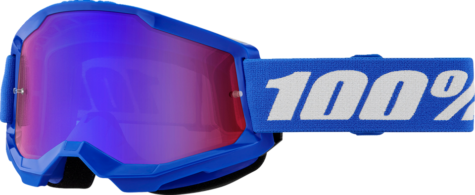 Strata 2 Goggle - Blue - Red/Blue Mirror - Lutzka's Garage