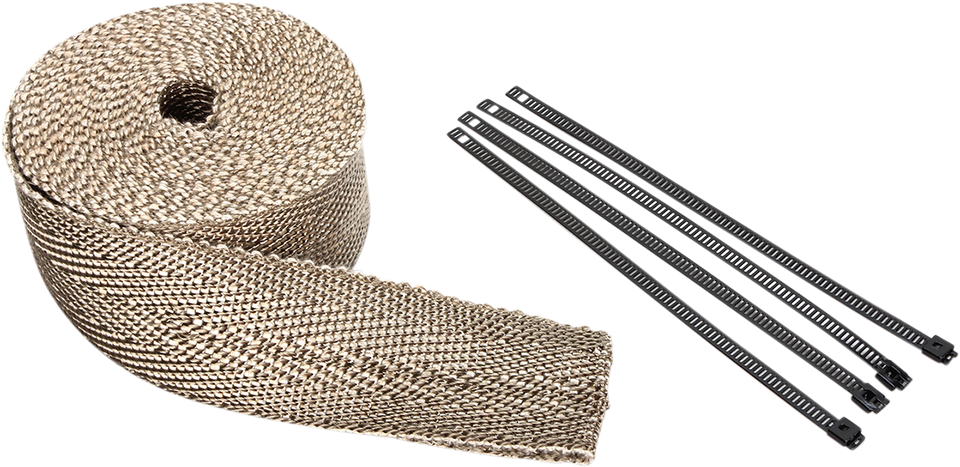 Lava Rock Exhaust Wrap Kit - Multi-Tone - 2" x 25