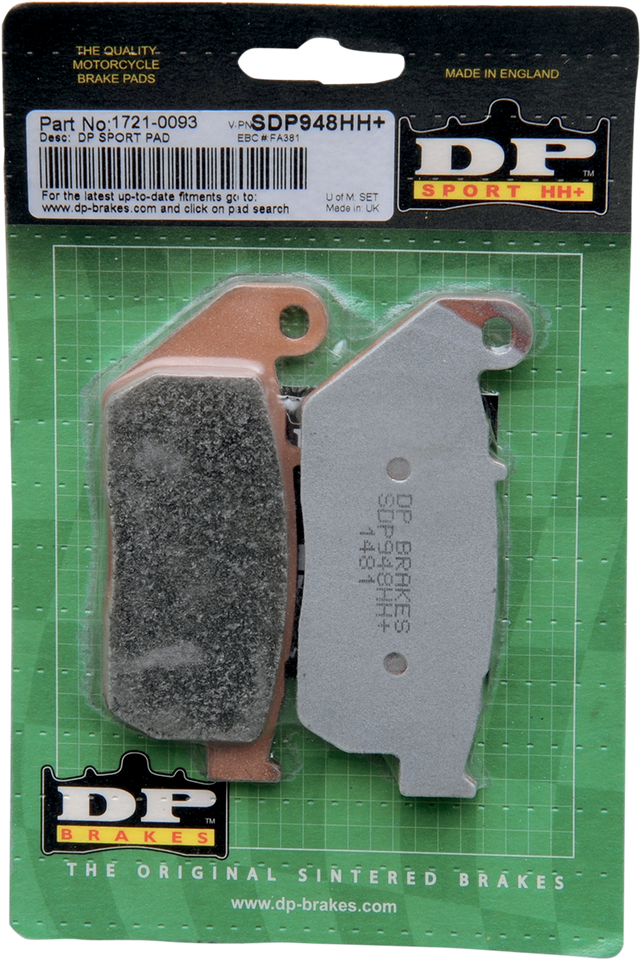 Sintered Metal Brake Pads - Sportster - SDP948HH
