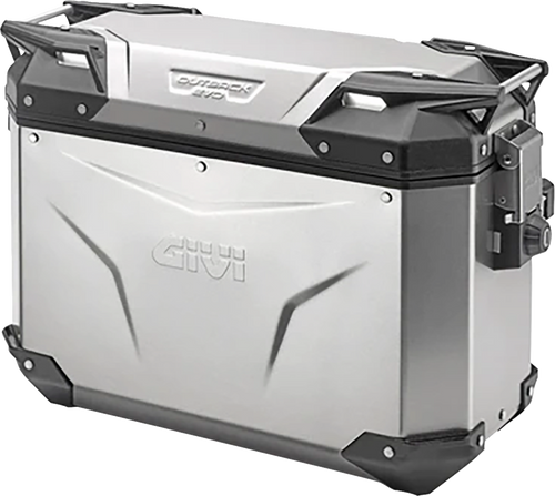 Outback Evo Side Case - Right - 37 Liter - Silver - Lutzka's Garage