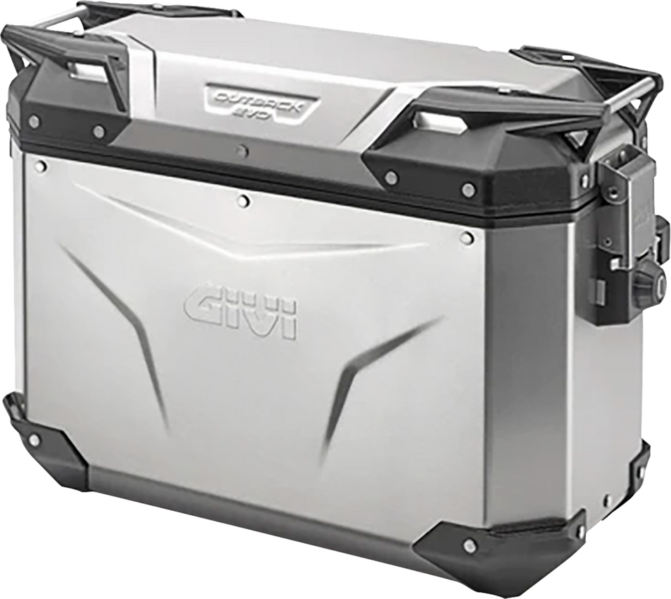 Outback Evo Side Case - Right - 37 Liter - Silver - Lutzka's Garage