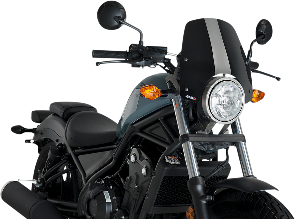 New Generation Windscreen - Black - Rebel - Lutzka's Garage