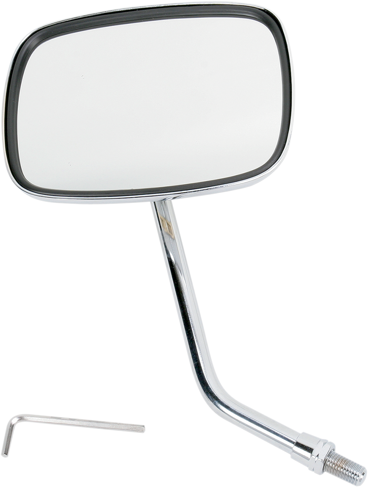 Mirror - "Ride Free" - Side View - Rectangle - M10 x 1.25 (Left Hand) - Gold/Chrome - Right