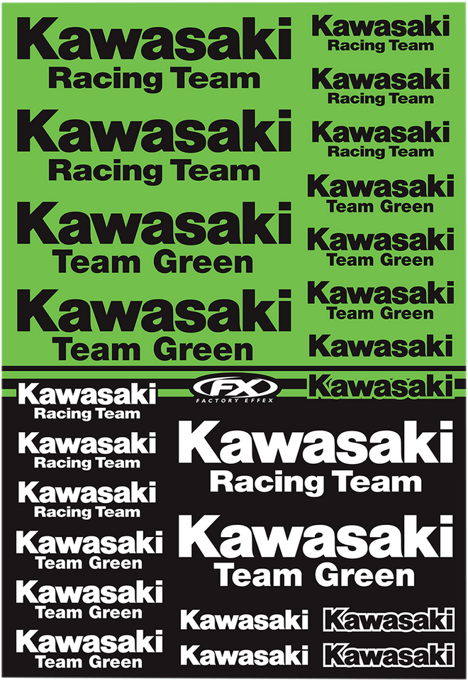 Decal Kit - Kawasaki Racing