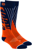 Torque Comfort Moto Socks - Navy/Orange - Small/Medium - Lutzka's Garage