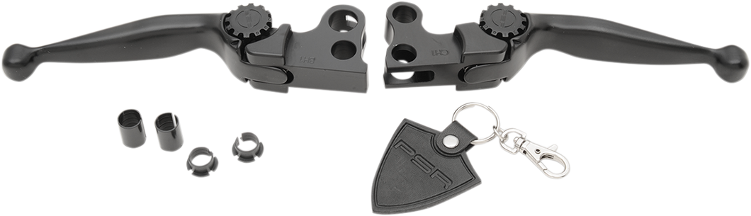 Lever Set - Journey - Harley Davidson - Black - Lutzka's Garage