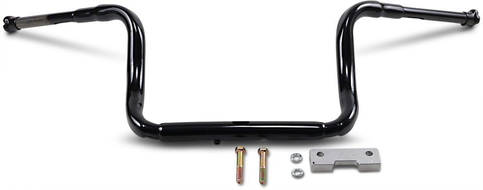 Handlebar - Grande Traditional Ape Hanger - 12" - Black - Lutzka's Garage
