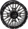 Wheel - Momentum - Front/Rear - Black/Milled - 15x7 - 4/156 - 5+2 (+30 mm)