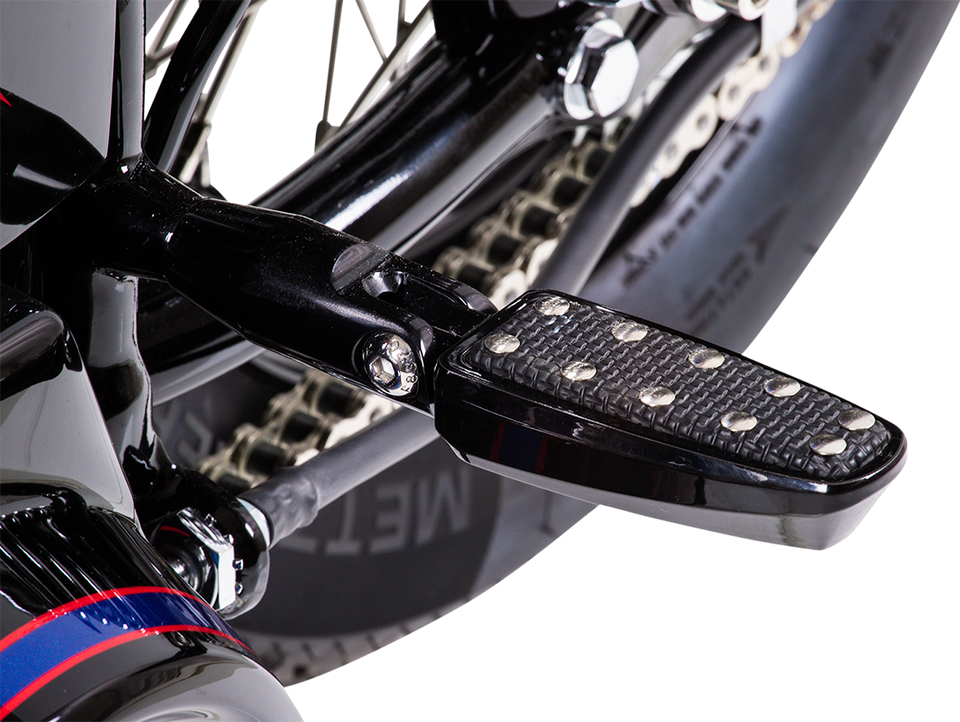 Rear Footpeg Mount - Black - FLHT 93+ - Lutzka's Garage