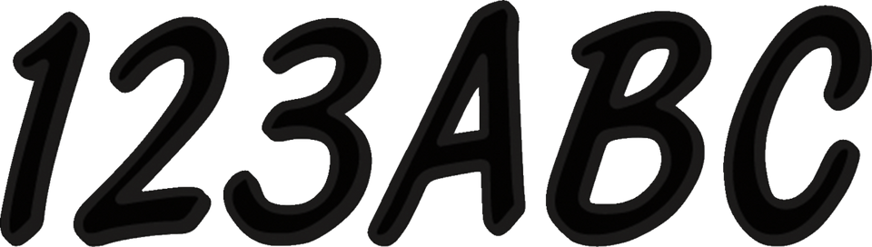 I.D. Sticker Kit - 400 Series - Black - Lutzka's Garage