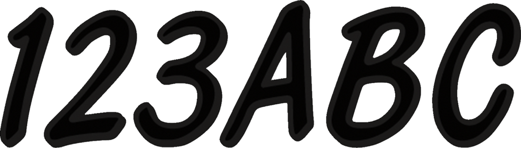 I.D. Sticker Kit - 400 Series - Black - Lutzka's Garage