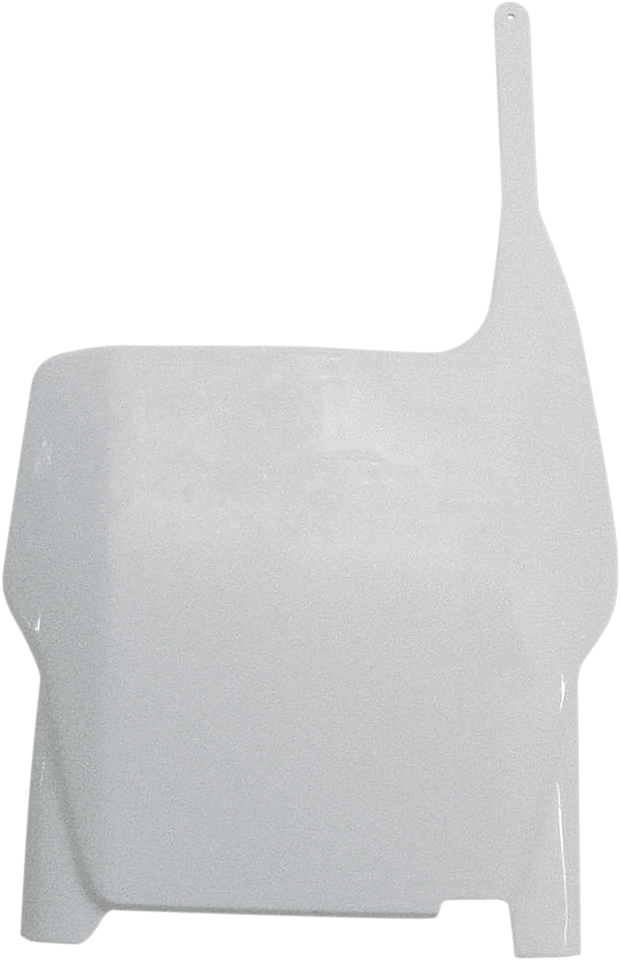 Front Number Plate - White - Lutzka's Garage