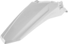 Fender - Rear - White - CRF 450R - Lutzka's Garage
