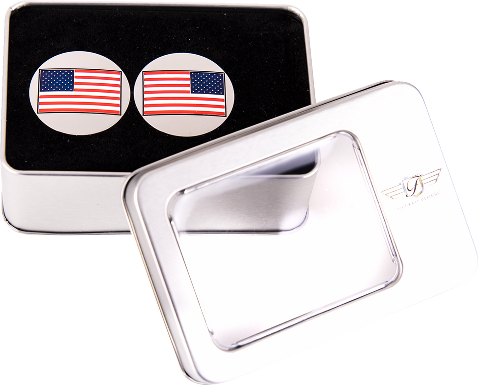 Swing Arm Covers - American Flag - Reversed