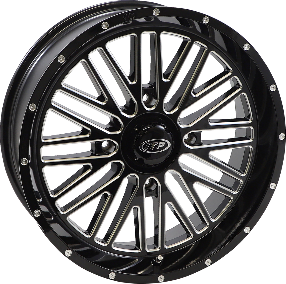 Wheel - Momentum - Front/Rear - Black/Milled - 18x6.5 - 4/156 - 4+2.5 (+10 mm)