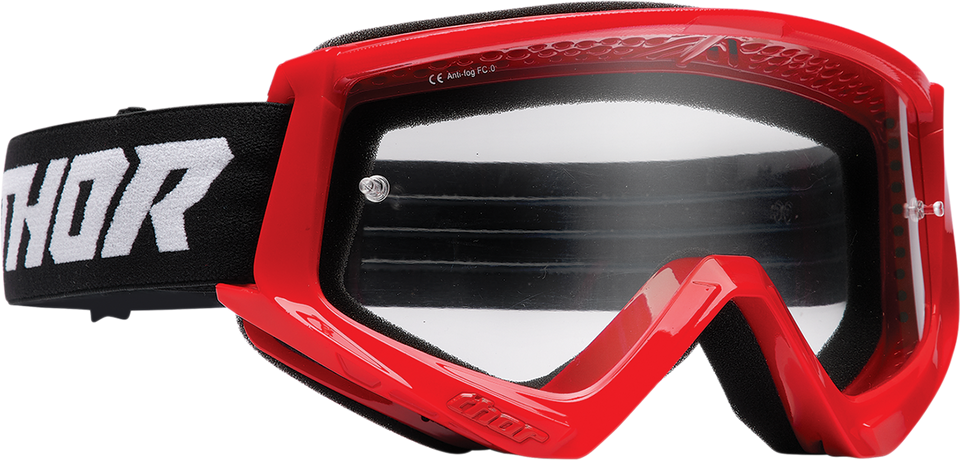 Youth Combat Goggles - Racer - Red/Black - Lutzka's Garage