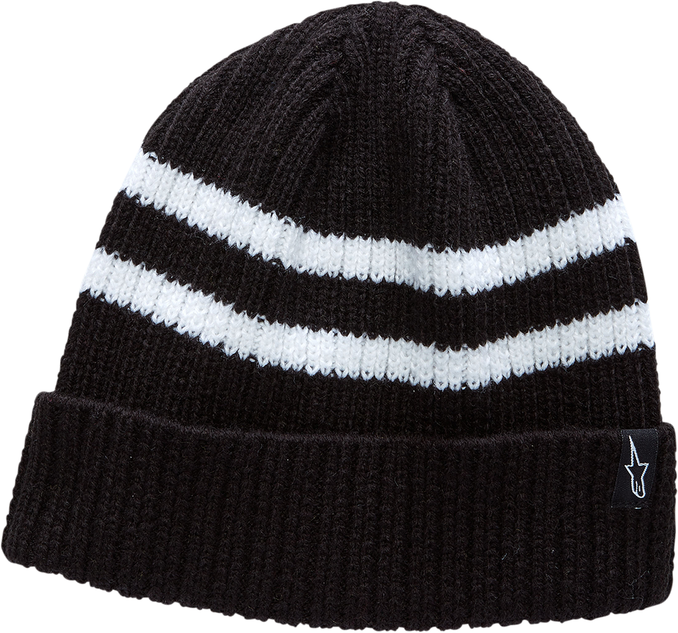 Roller Beanie - Black/White - One Size - Lutzka's Garage
