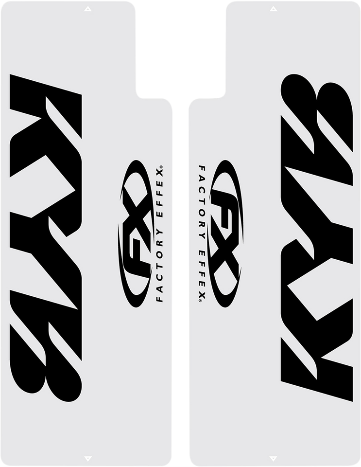 Fork Shield Decal - Upper - Kayaba - Black - Lutzka's Garage