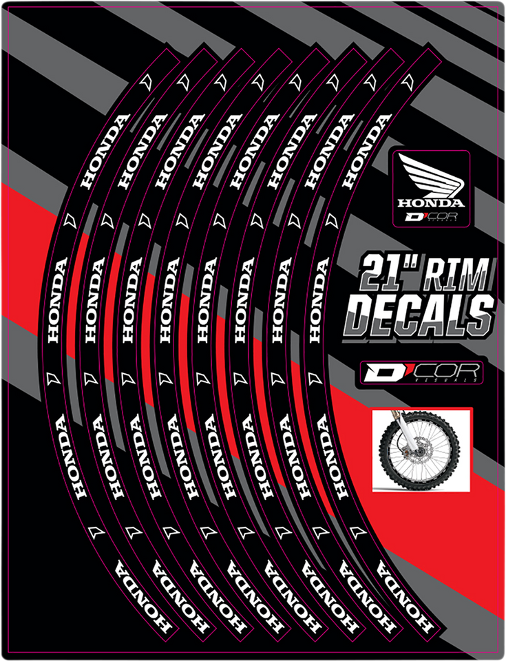 Rim Decal - Honda Logo - 21" Front