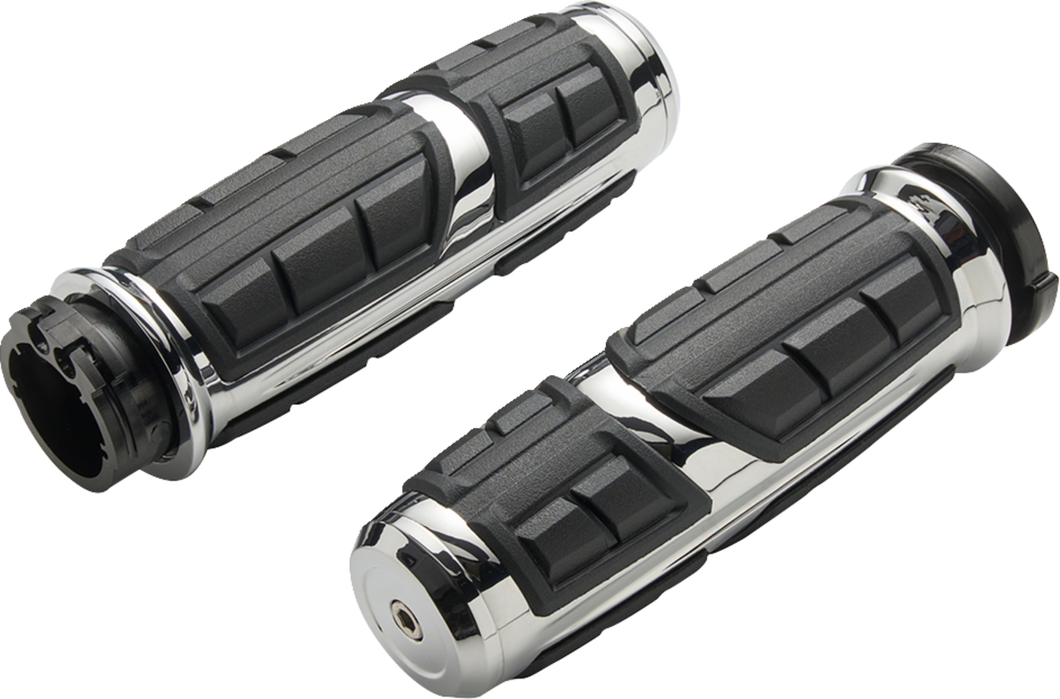 Grips - Chicane - Street Glide/Road Glide - Chrome - Lutzka's Garage