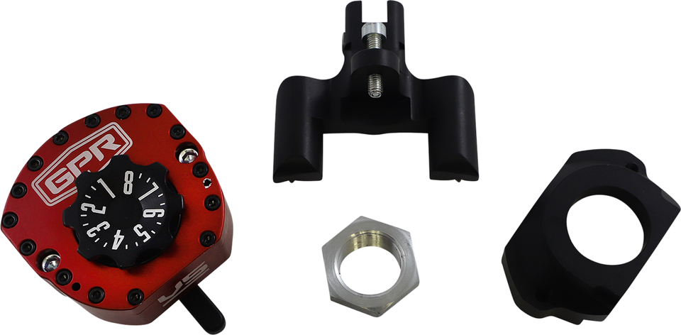 V5-S Steering Damper - Red - ZX14 - Lutzka's Garage