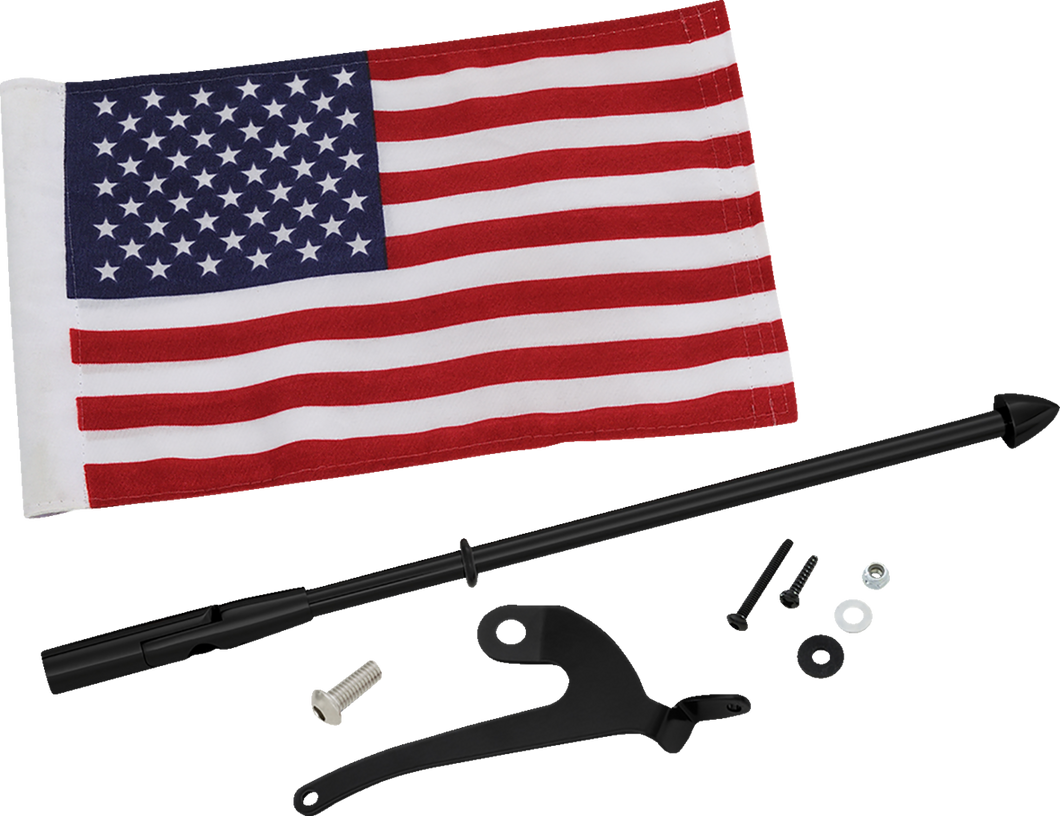 Folding Flag Pole - Right - Black - Can-Am RT/F3 - Lutzka's Garage