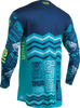 Prime Aloha Jersey - Navy/Aqua - Medium - Lutzka's Garage
