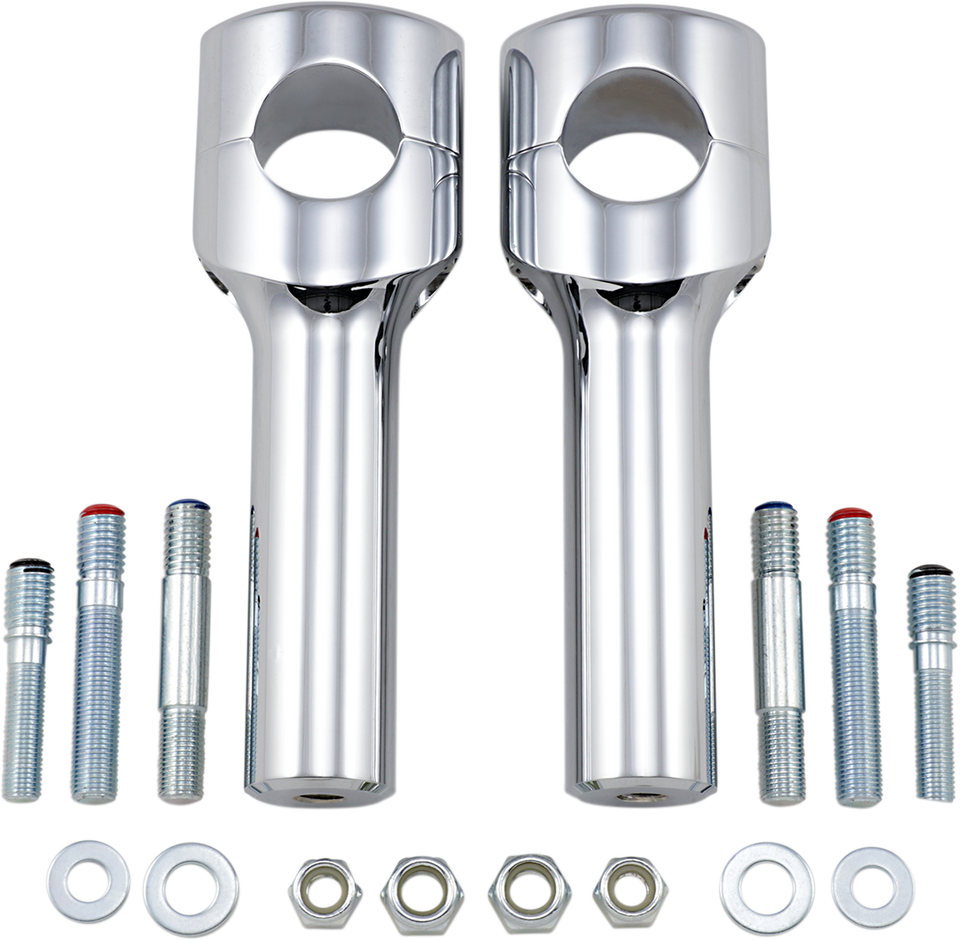 Risers - Big Buffalo - 6" - Chrome - Lutzka's Garage