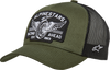 Heritage Patch Trucker Hat - Military/Black - One Size - Lutzka's Garage